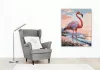 Magányos Flamingó a Naplementében - számfestő készlet - Számfestő.hu - 60×70cm - keretre feszítve
