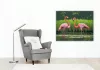 Flamingó Pár a Zöldellő Mocsárban - számfestő készlet - Számfestő.hu - 40×50cm - keret nélkül