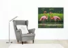 Flamingó Pár a Zöldellő Mocsárban - számfestő készlet - Számfestő.hu - 40×50cm - Keret nélkül
