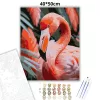 Flamingó Közeli Pillantás - számfestő készlet - Számfestő.hu - 40×50cm - Keret nélkül