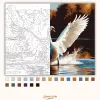 Felszálló Hattyú az Őszi Tavon - számfestő készlet - Számfestő.hu - 40×50cm - Keret nélkül