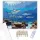 Cápák a Trópusi Vizekben - számfestő készlet - Számfestő.hu - 40×50cm - keret nélkül