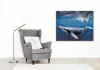 Humpback Bálna a Tiszta Víz Alatt - számfestő készlet - Számfestő.hu - 40×50cm - keret nélkül
