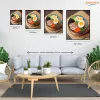 Gőzölgő Ramen Tál Színes Feltétekkel - számfestő készlet - Számfestő.hu - 40×50cm - Keretre feszítve