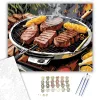 Grillezett Steakek és Kukorica - számfestő készlet - Számfestő.hu - 60×70cm - keretre feszítve
