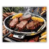 Grillezett Steakek és Kukorica - számfestő készlet - Számfestő.hu - 40×50cm - Keret nélkül