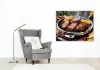 Grillezett Steakek és Kukorica - számfestő készlet - Számfestő.hu - 40×50cm - Keret nélkül
