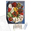 Mediterrán Tál Grillezett Zöldségekkel - számfestő készlet - Számfestő.hu - 50×60cm - keret nélkül