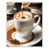 Gőzölgő Espresso Fehér Csészében - Számfestő.hu