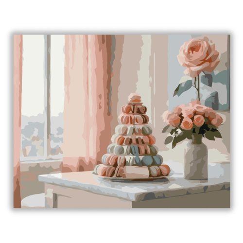 Rózsaszín Macaron Torony - Számfestő.hu