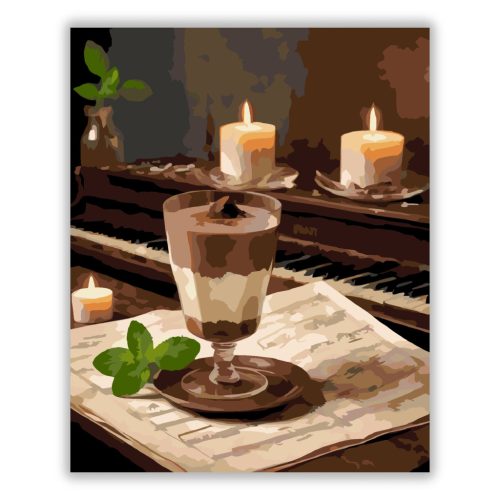 Csokoládé Mousse Gyertyafényben - Számfestő.hu
