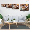 Fahéjas Csiga Kellemes Hangulatban - számfestő készlet - Számfestő.hu - 80×100cm - Keret nélkül