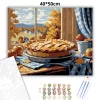 Almás Pite Őszi Hangulatban - számfestő készlet - Számfestő.hu - 40×50cm - Keretre feszítve