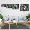 Charlie Chaplin Portré - számfestő készlet - Számfestő.hu - 40×50cm - Keret nélkül
