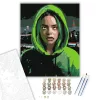 Billie Eilish Portré - számfestő készlet - Számfestő.hu - 60×70cm - keret nélkül