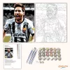 Futball Legenda Ünneplés Közben - számfestő készlet - Számfestő.hu - 40×50cm - Keret nélkül