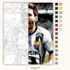 Futball Legenda Ünneplés Közben - számfestő készlet - Számfestő.hu - 40×50cm - Keret nélkül
