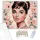 Audrey Hepburn Portré - számfestő készlet - Számfestő.hu - 60×70cm - keret nélkül