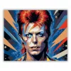 David Bowie Ziggy Stardust Portré - számfestő készlet - Számfestő.hu - 40×50cm - Keret nélkül