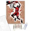 Michael Jordan Legendás Zsákolás - számfestő készlet - Számfestő.hu - 40×50cm - keret nélkül
