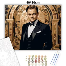 Gatsby Stílusban - számfestő készlet - Számfestő.hu - 40×50cm - Keret nélkül