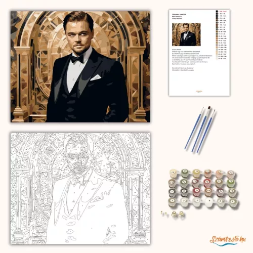 Gatsby Stílusban - számfestő készlet - Számfestő.hu - 40×50cm - Keret nélkül