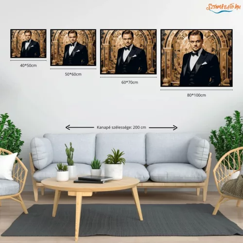 Gatsby Stílusban - számfestő készlet - Számfestő.hu - 40×50cm - Keret nélkül