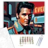 Elvis Presley Neon Portré - számfestő készlet - Számfestő.hu - 50×60cm - keret nélkül