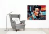 Elvis Presley Neon Portré - számfestő készlet - Számfestő.hu - 50×60cm - keretre feszítve