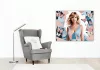 Taylor Swift Portré - számfestő készlet - Számfestő.hu - 50×60cm - keretre feszítve