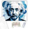 Albert Einstein Portré - számfestő készlet - Számfestő.hu - 40×50cm - keret nélkül