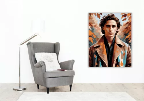Modern Színész Őszi Portré - számfestő készlet - Számfestő.hu - 40×50cm - keret nélkül