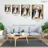 Esküvői Menet Virágszirmok Között - számfestő készlet - Számfestő.hu - 40×50cm - Keret nélkül
