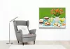 Húsvéti Brunch Asztal - számfestő készlet - Számfestő.hu - 80×100cm - keretre feszítve