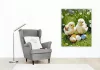 Kiscsibék Színes Tojásokkal - számfestő készlet - Számfestő.hu - 60×70cm - keret nélkül