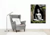 Meditáló Buddha Sziklafalba Vésve - számfestő készlet - Számfestő.hu - 80×100cm - keret nélkül