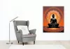 Meditáló Buddha Mandalával - számfestő készlet - Számfestő.hu - 40×50cm - keretre feszítve