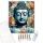 Buddha Arca Lótuszokkal - számfestő készlet - Számfestő.hu - 80×100cm - keret nélkül