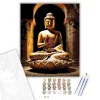 Arany Buddha Barlangtemplomban - számfestő készlet - Számfestő.hu - 80×100cm - keret nélkül