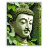 Buddha Arca Erdő Harmóniájában - számfestő készlet - Számfestő.hu - 40×50cm - Keret nélkül