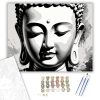 Buddha Arc Nyugalomban - számfestő készlet - Számfestő.hu - 40×50cm - keretre feszítve