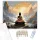 Meditáló Buddha Hegytetőn - számfestő készlet - Számfestő.hu - 40×50cm - keret nélkül