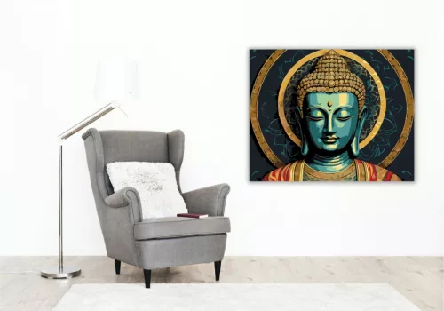 Modern Buddha Mandalával - számfestő készlet - Számfestő.hu - 40×50cm - keret nélkül
