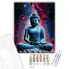 Kozmikus Buddha Meditációban - számfestő készlet - Számfestő.hu - 50×60cm - keret nélkül