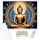 Arany Buddha Kozmikus Háttérrel - számfestő készlet - Számfestő.hu - 40×50cm - keret nélkül