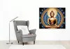 Arany Buddha Kozmikus Háttérrel - számfestő készlet - Számfestő.hu - 80×100cm - keret nélkül