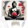 Meditáló Buddha Vörös Lótuszokkal - számfestő készlet - Számfestő.hu - 40×50cm - keret nélkül