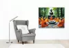 Meditáló Szerzetesek Buddha Szoborral - számfestő készlet - Számfestő.hu - 80×100cm - keret nélkül