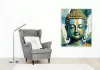 Buddha Arca Absztrakt Színekben - számfestő készlet - Számfestő.hu - 50×60cm - keret nélkül