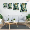 Buddha Arca Absztrakt Színekben - számfestő készlet - Számfestő.hu - 40×50cm - Keret nélkül